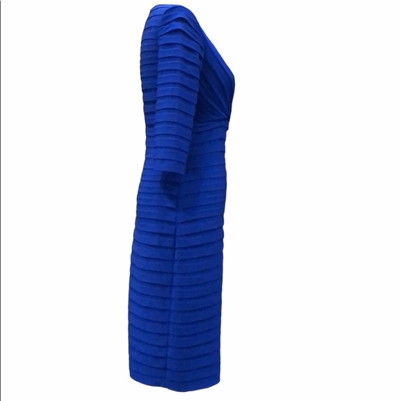 Stunning Adrianna Papell Dress, Blue Body con sz 6 - Picture 4 of 16